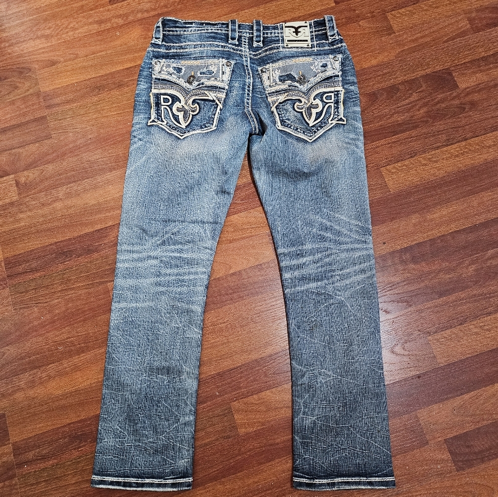 Rock Revival mens slim straight 33 x 32 EUC